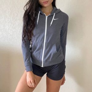 Nike Casual Track Hoodie in Grey